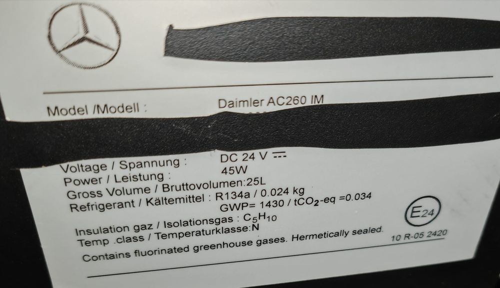 Frigidere auto camion Mercedes