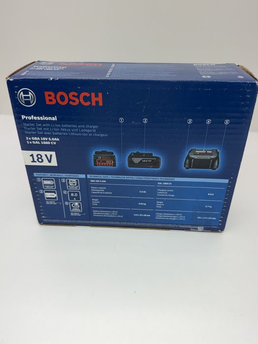 Bosch Professional Starter Set 18V 2x 5.0Ah GAL 1880 CV Nou