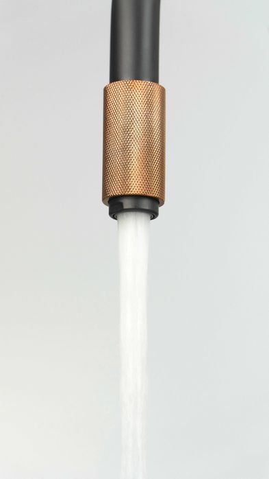 Черен Смесител за кухненска мивка с чучур за филтрирана вода 9700F