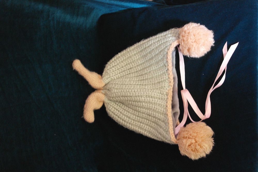 Шапка для девочки тёплая корейская