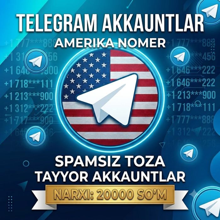 Toza spam siz vertual telegram nomer sotiladi! Tez va Arzon.