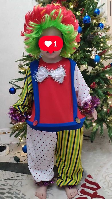 прокат новогоднего костюма Клоун