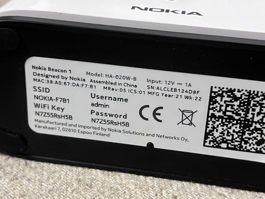 Set de 2 Nokia WiFi Mesh Beacon 1 Wi-Fi 5 AC1200 - la cutie