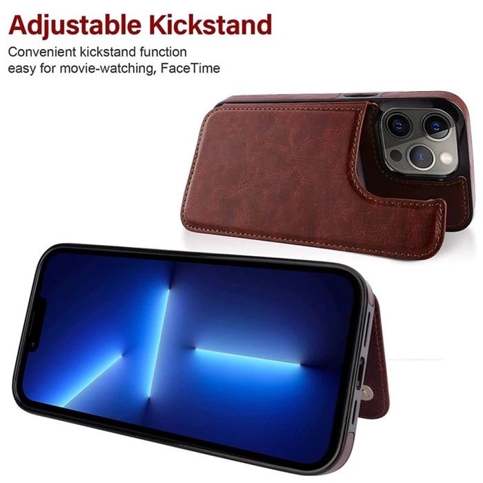 Portofel/ portmoneu piele si husa telefon flip cover 2in1 iphone13
