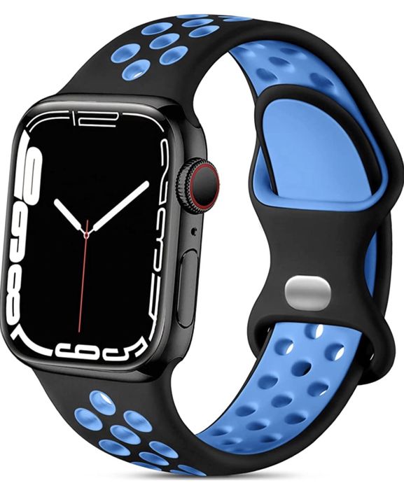 Curea Bratara Compatibila Apple Iphone Din Silicon Perforat Colorat