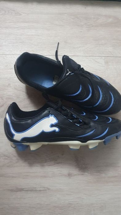 Ghete cu crampoane Puma Powercat 2.10 din piele naturala de vitel