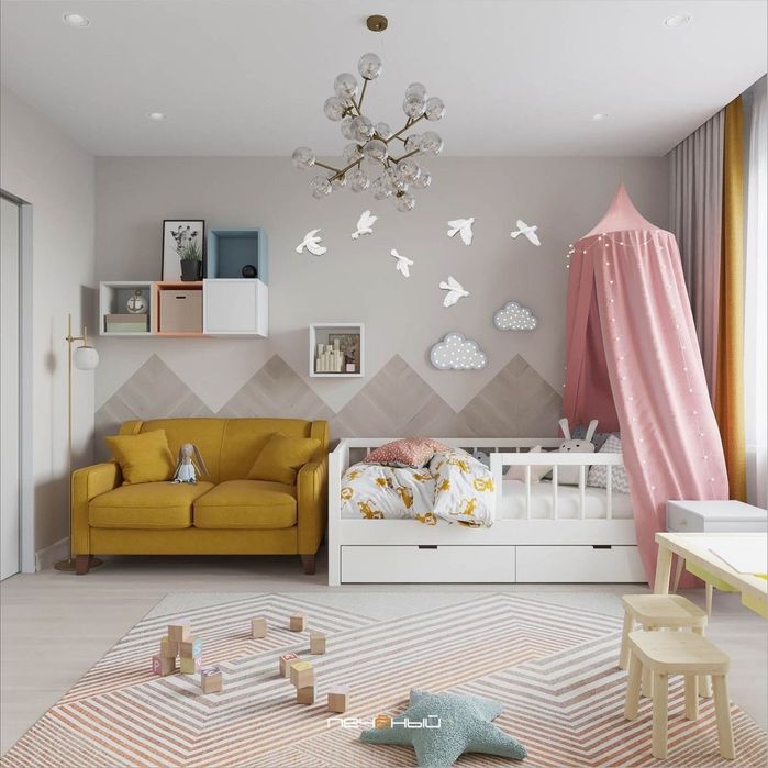 Стая птиц - это настенный декор для дома, офиса, салона