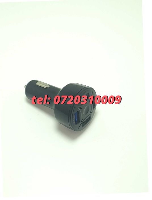 Incarcator Masina Auto 4 Porturi Bricheta Usb Qc Incarcare Rapida