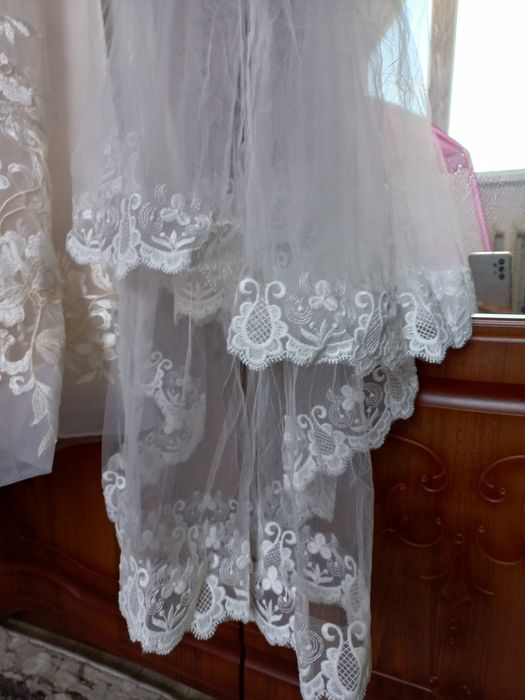 Свадебный платье фата