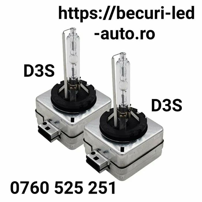 Set Becuri Xenon/Bixenon D1S/D3S 6000K/35Watti/5000Lm(Lumină Alb-Rece)