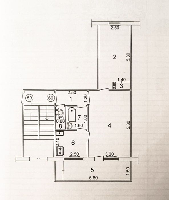 2-Комн. 2-Этаж. 50м². Продажа. Уй-Жой. Ттз-2. Ттз-Базар.