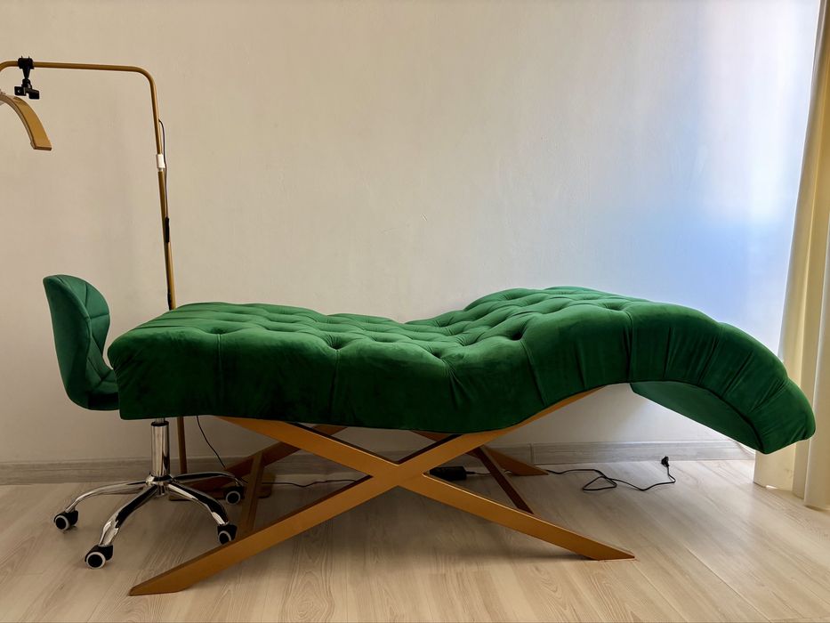 Pat profesional pentru extensii gene / cosmetică - verde