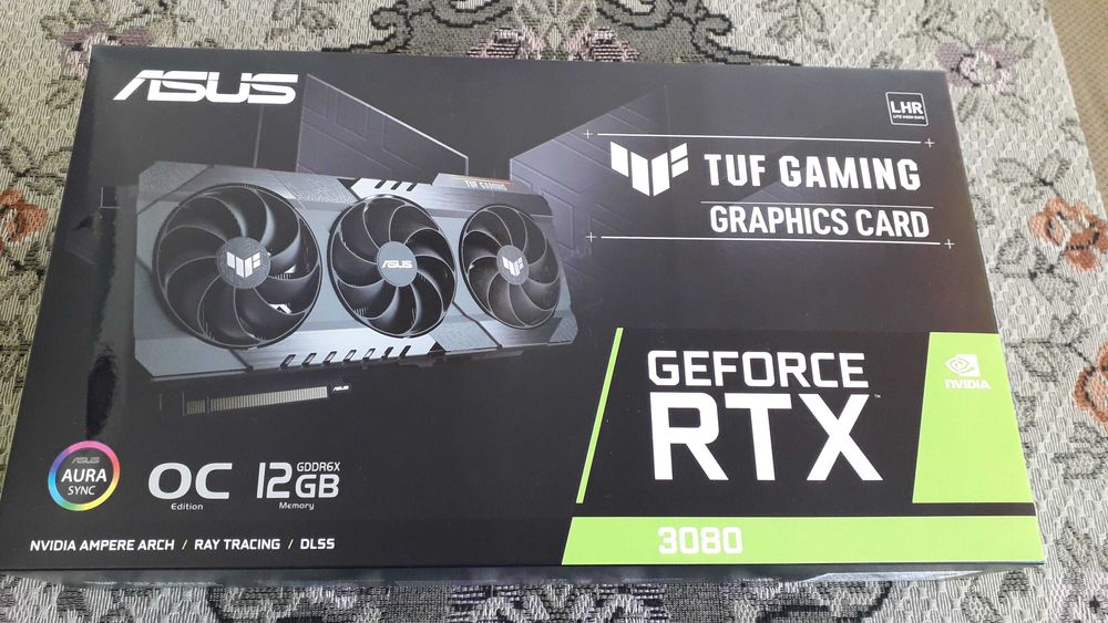 Asus Tuf RTX 3080 12GB gddr6x 384bit