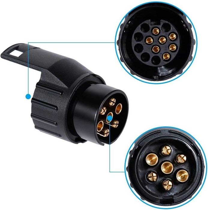 Преходна букса за ремарке от 7 към 13 пина- 12V