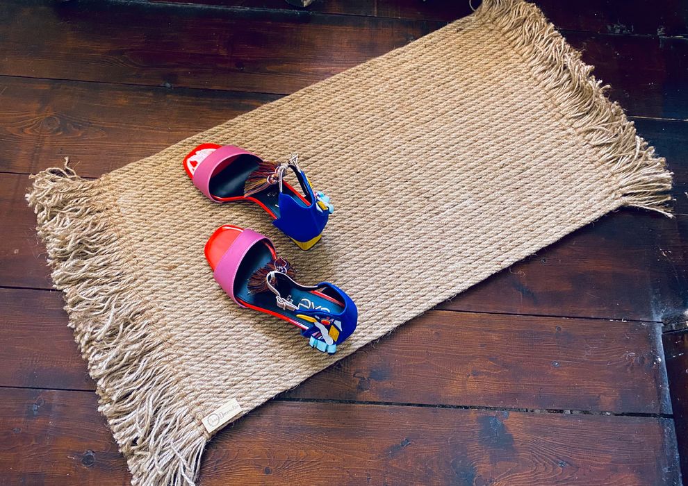 Ръчно изработен килим, юта!