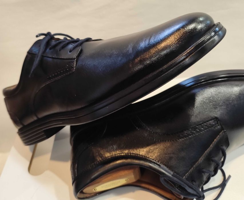 Pantofi derby 43 43.5 premium Clarks piele naturala moale