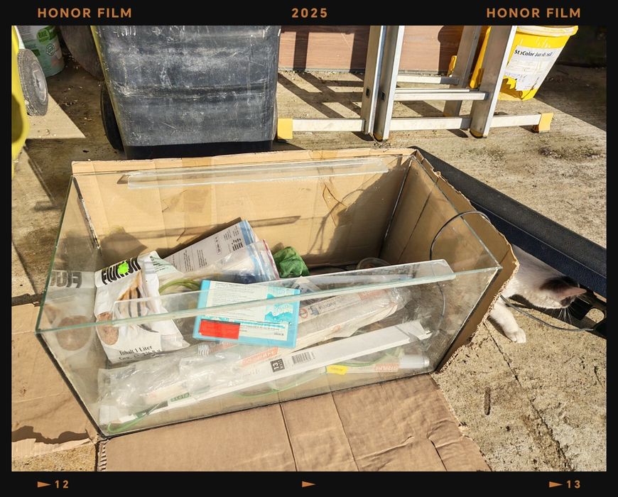 Vând acvariu pești 60 l