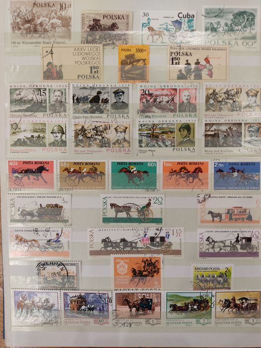 Почтовые марки. Альбом "Транспорт".