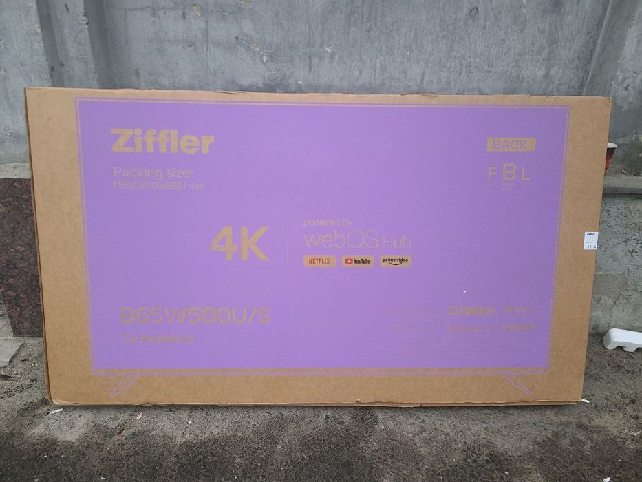 ZIFFLER телевизора 65W500U/S webOS 4K Smart TV Доставка бесплатно24/7