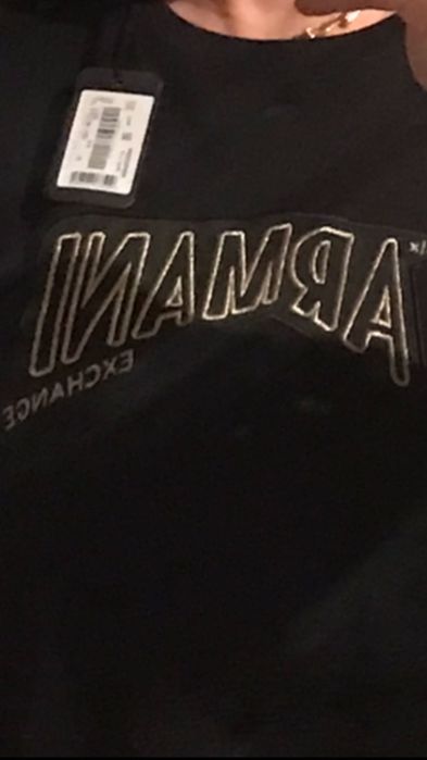 Футболка  XL ARMANI EXCHANGE оригинал XL с Катара бренд единственная