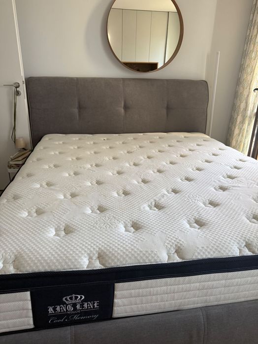 Луксозна спалня комплект 180/200 легло матрак и подматрачна рамка