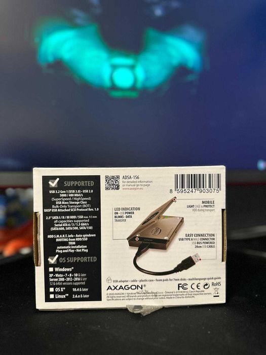 AXAGON ADSA-1S6 USB 3.0 – SATA pentru HDD/SSD 2.5"