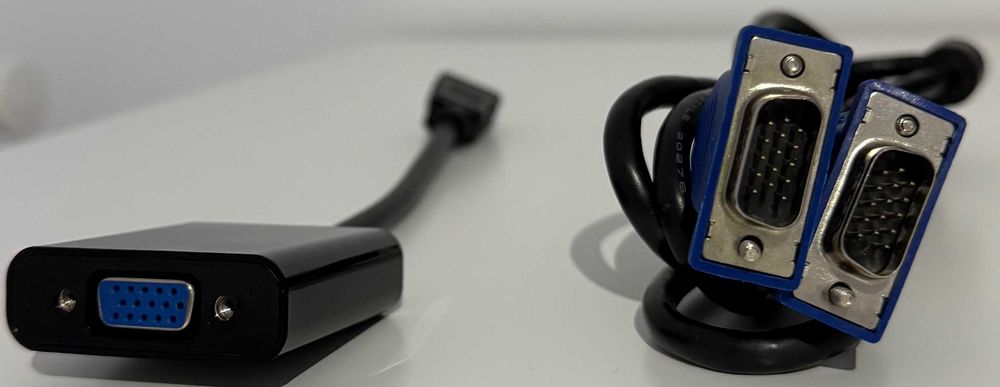 Cablu VGA 1.5m + Adaptor Convertor HDMI 21cm