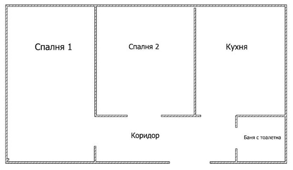 Тристаен апартамент в Центъра