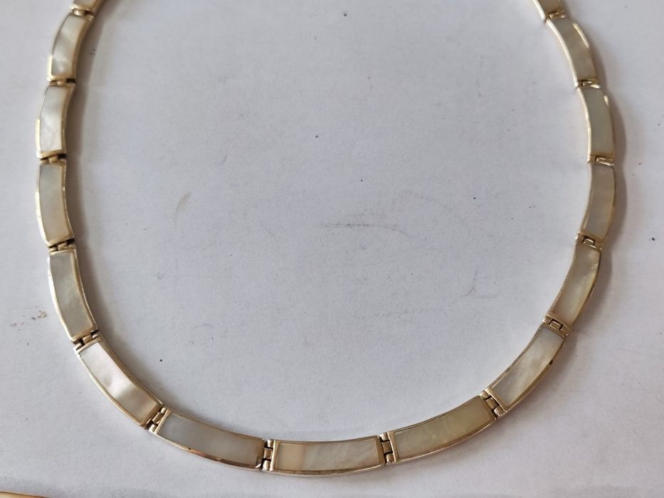 Сребърен комплект колие и гривна 925