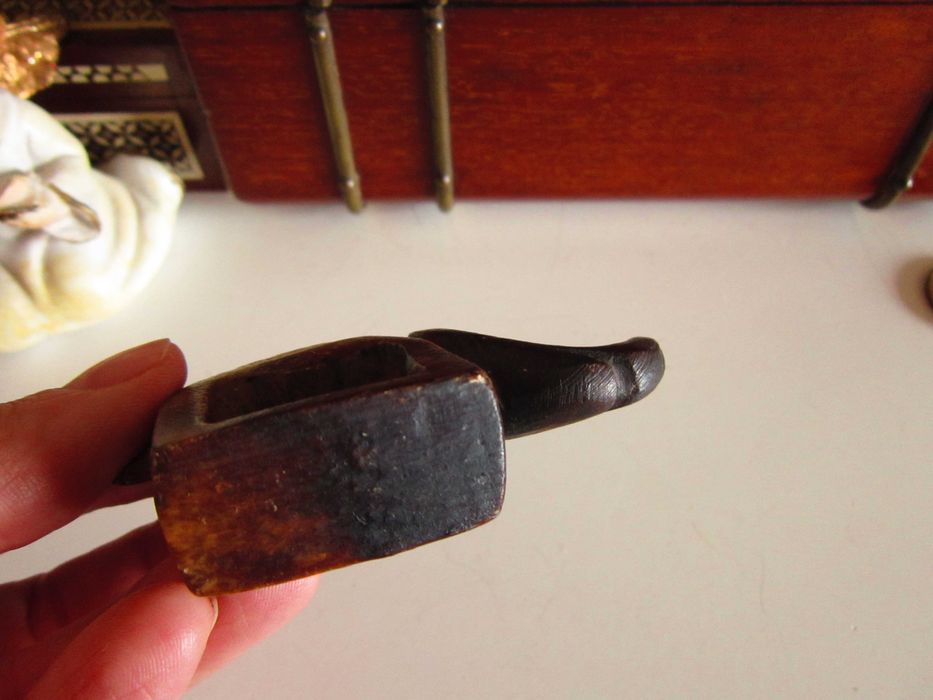 cadou rar Fauna Africii Rinocer handmade piatra 1960 Africa