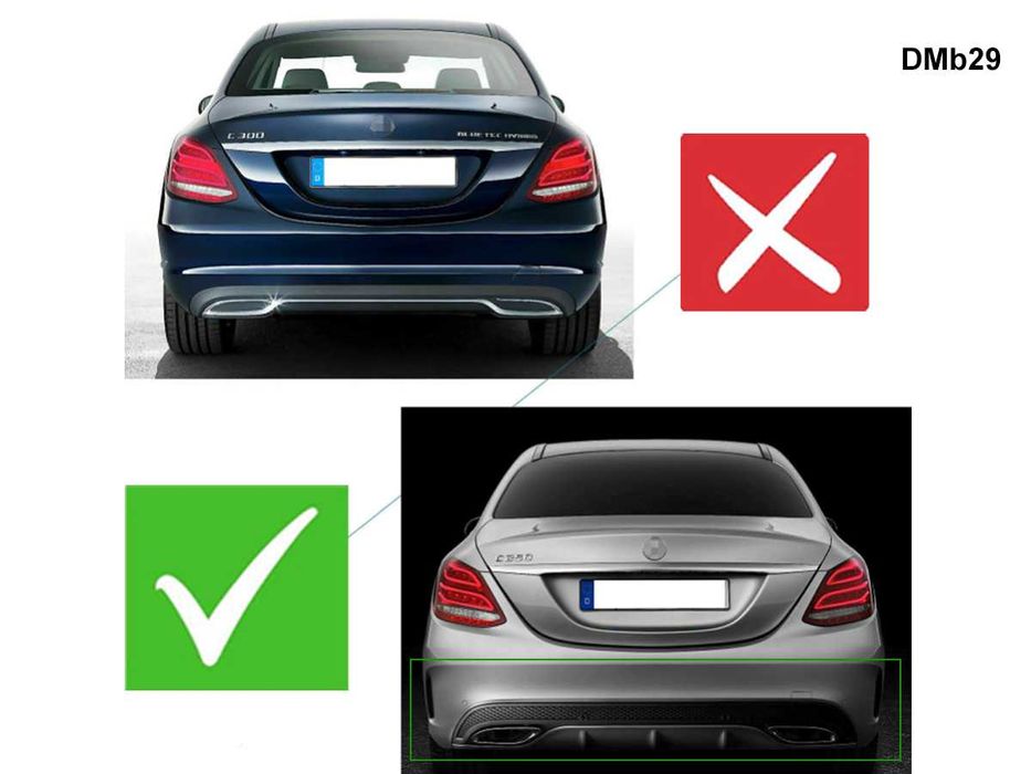 Difuzor bara spate AMG 63 pentru Mercedes C W205