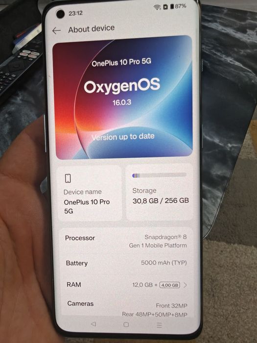 OnePlus 10 Pro 256GB, 12GB Ram, verde
