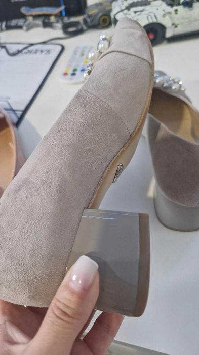 Pantofi CAPRICE,piele intoarsa,ca noi,36