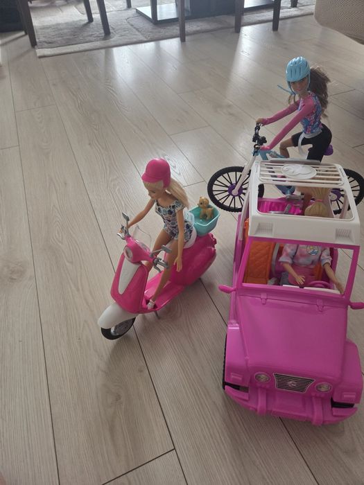 Барбита с кола,мотор и колело