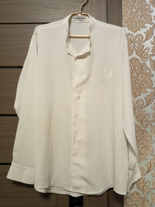 Женская одежда белая рубашка 56р 58р