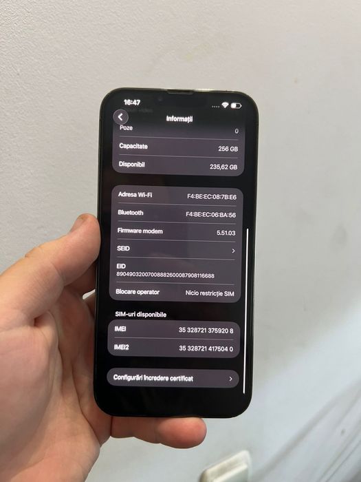iPhone 13 Pro Max 256GB 100% baterie