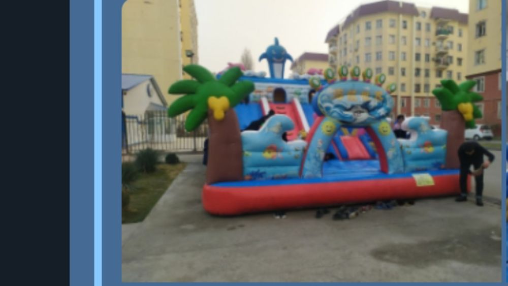 Батут в хорошем состояние