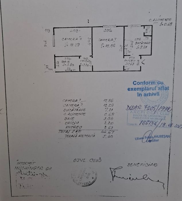 P.F vând apartament cu 2 camere in Gheorgheni