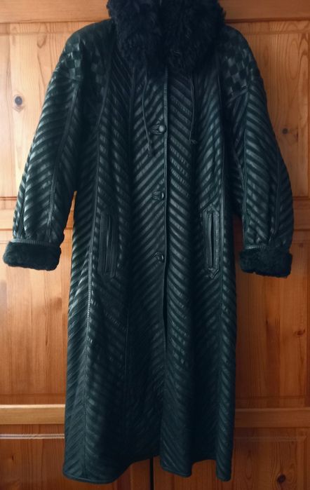 Кожено палто от агнешка кожа