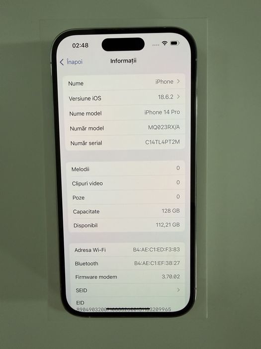 Iphone 14 Pro Silver 128gb Impecabil