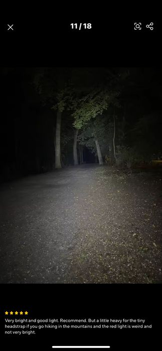 Lanterna de cap 1300 lumeni