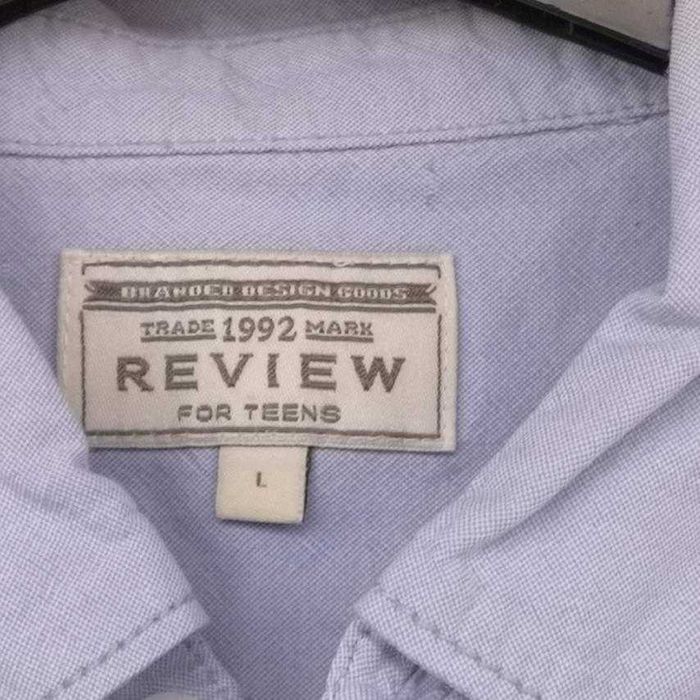 дизайнерска мъжка риза REVIEW качествена L НОВО
