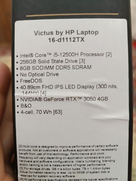 Hp Victus laptop 16