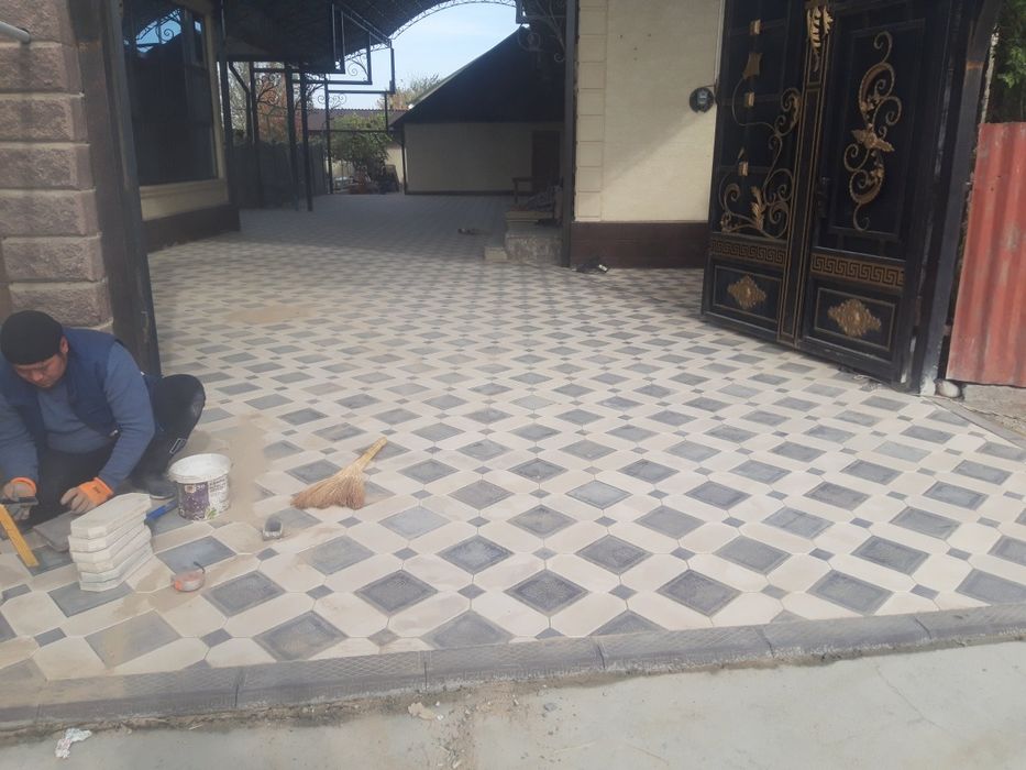 Укладка брусчатка