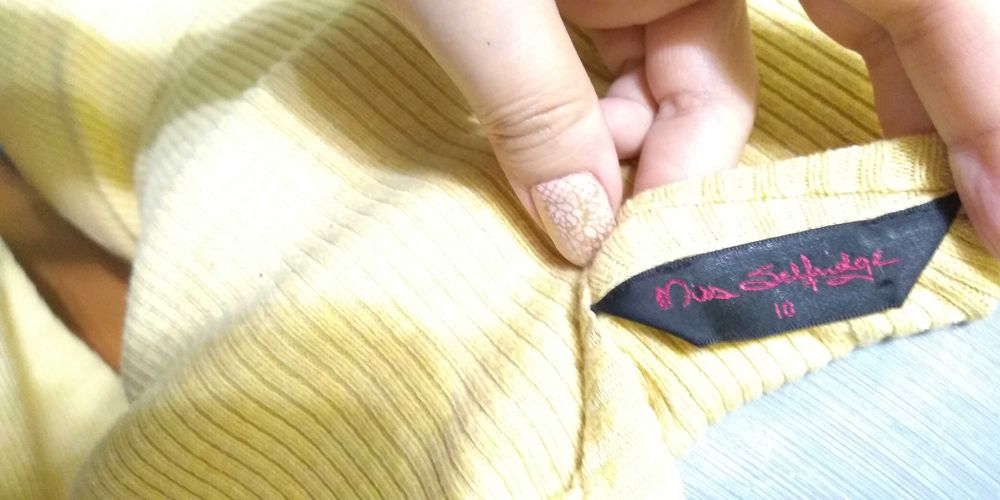 Bluza Miss Selfridge galbena din tricot cu maneci lungi, M