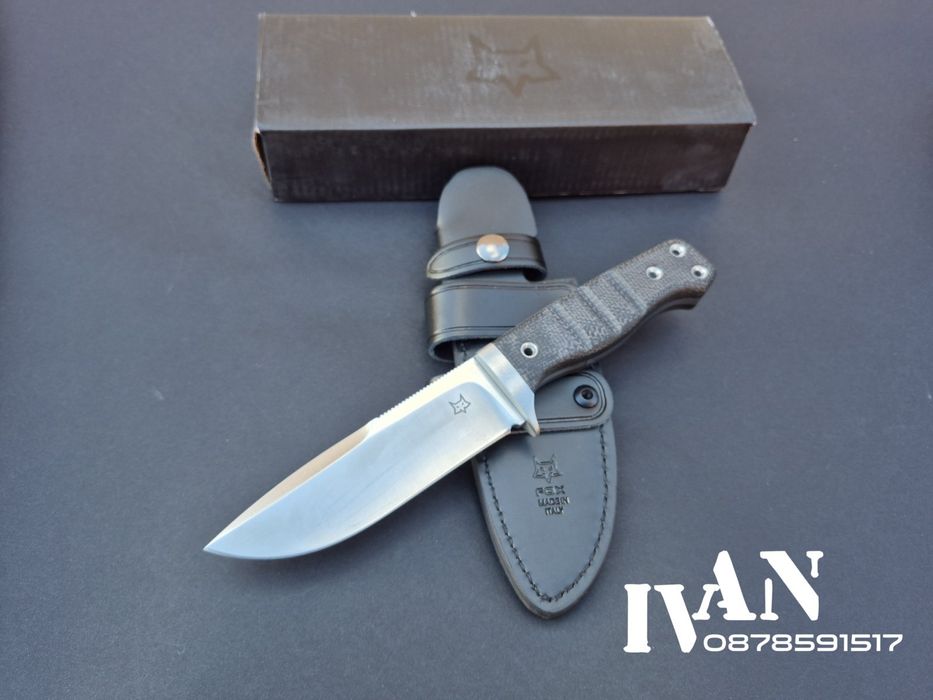 Нож-Fox FX-103 MB-Niolox Black Yute Micarta