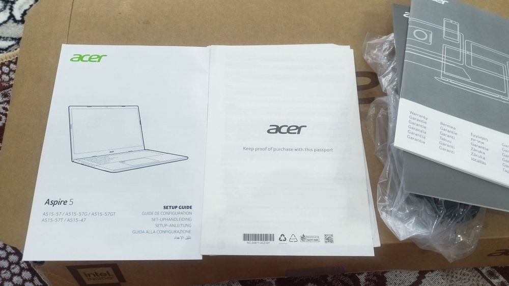 Notebook Acer core i5
