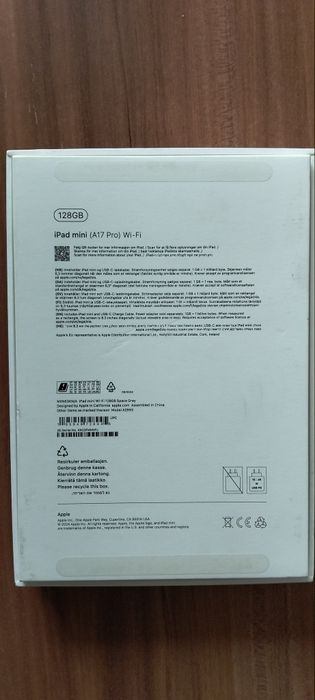 iPad mini 7, 128GB Space Grey, fara cicluri de incarcare