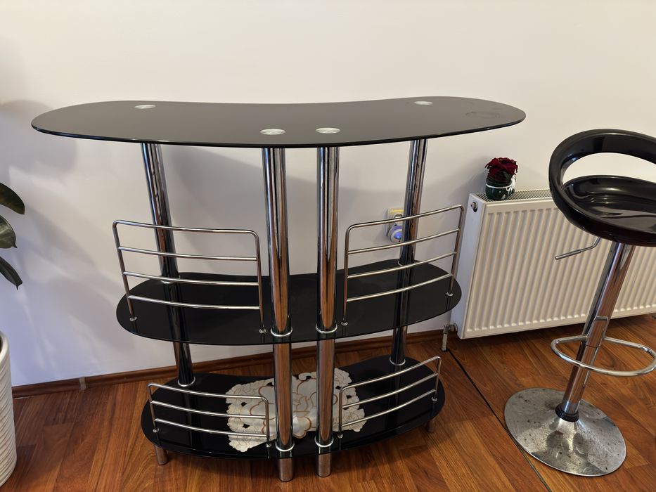 Masa tip bar cu 3 scaune