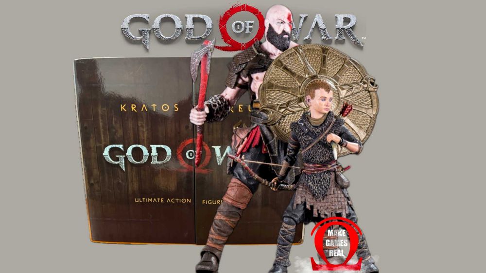 Екшън фигура God of War Kratos & Atreus